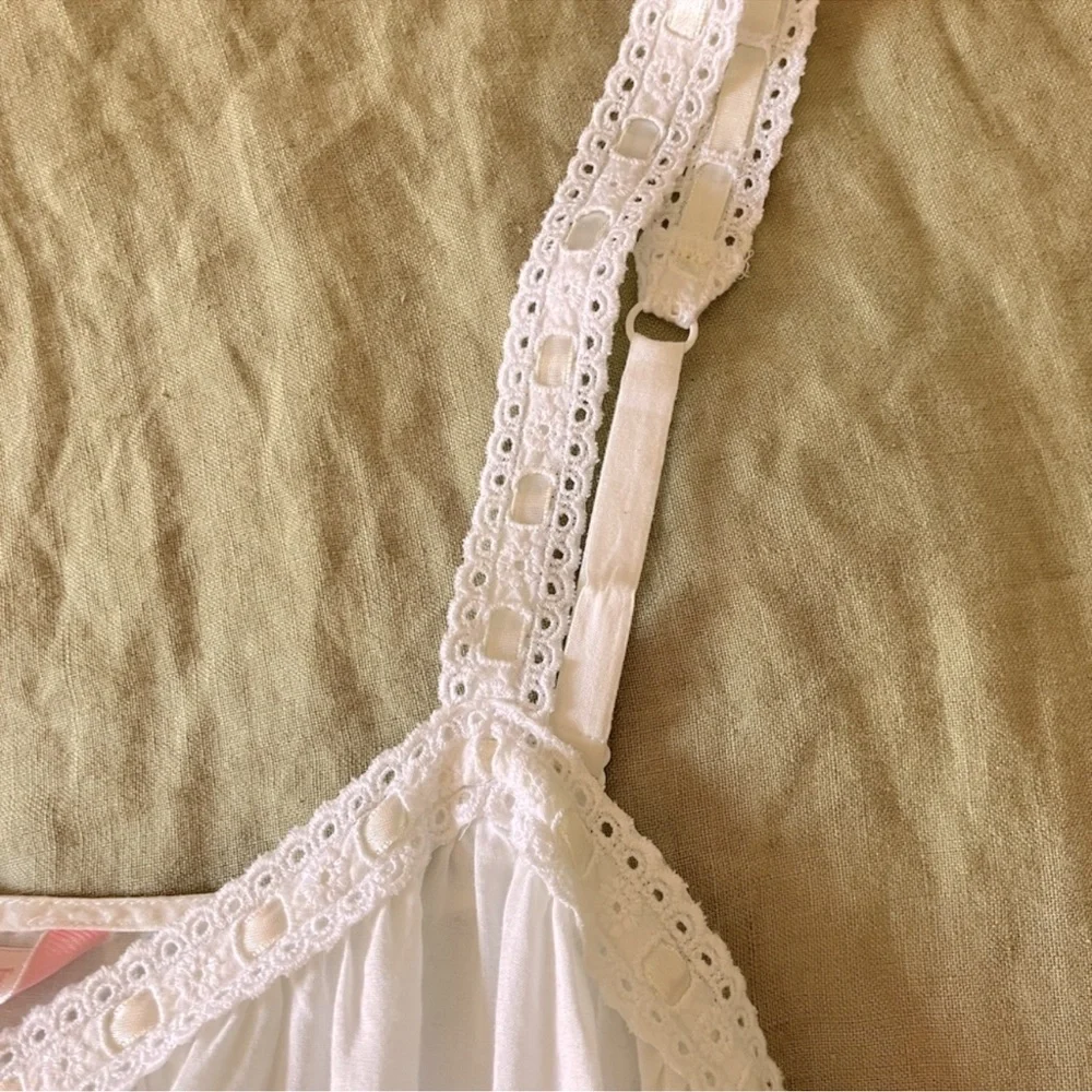 Vintage Y2K Victoria’s Secret Cotton Maxi Nightgown 90’s Canterbury Collection - Picture 3 of 13